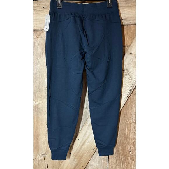 NWT 2 Pack Athletic Works Women Soft Lightweight Jogger Pant w/ Pockets Navy Sm - Picture 3 of 11